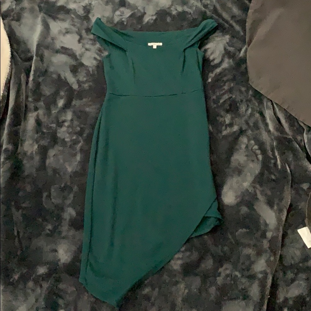 Charlotte Russe: green midi dress